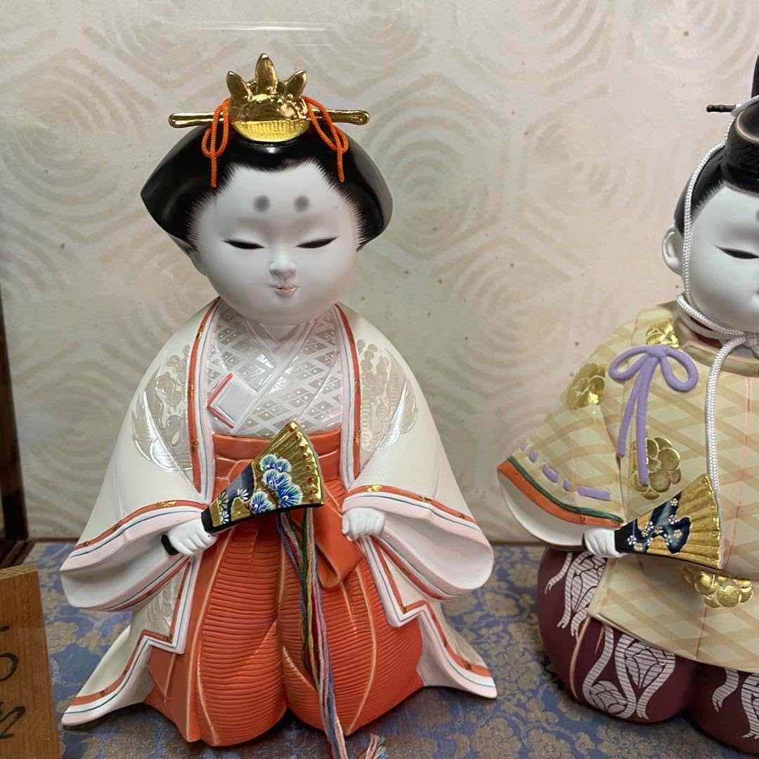 雛人形　お殿様　2体セット　ガラスケース　和　日本　日本人形　高御座 雛人形 お殿様 2体セット ガラスケース 和 日本 日本人形 高御座